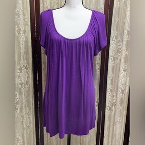 APT. 9 ESSENTIALS PURPLE S/S TOP - SZ. XL